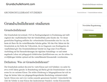 Tablet Screenshot of grundschullehramt.com
